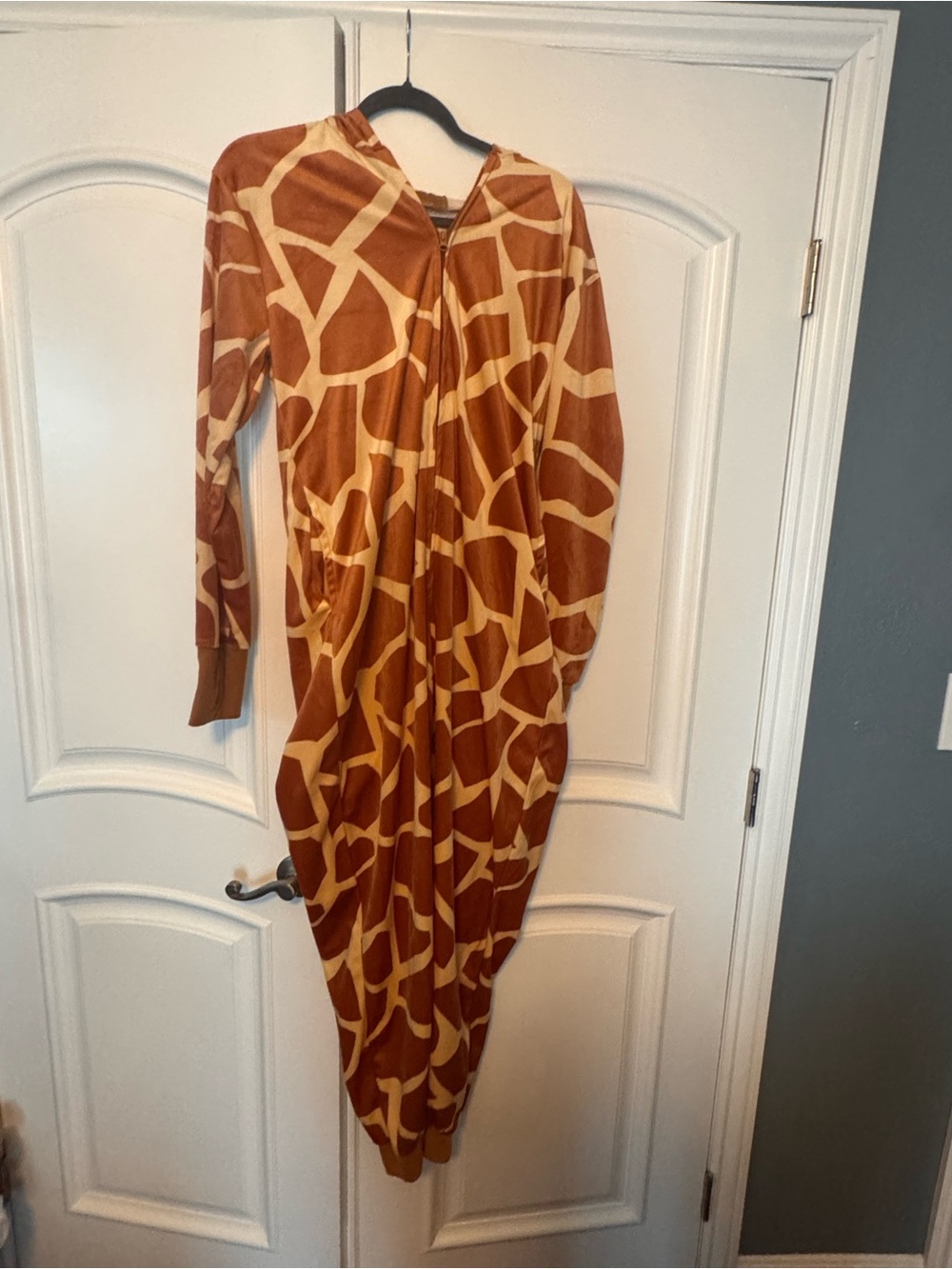Spirit Halloween Giraffe Print One-Piece- Brown & Cream